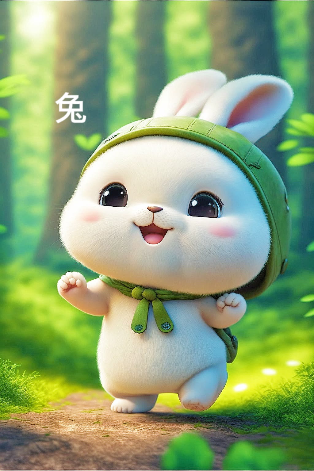 卡通十二生肖兔