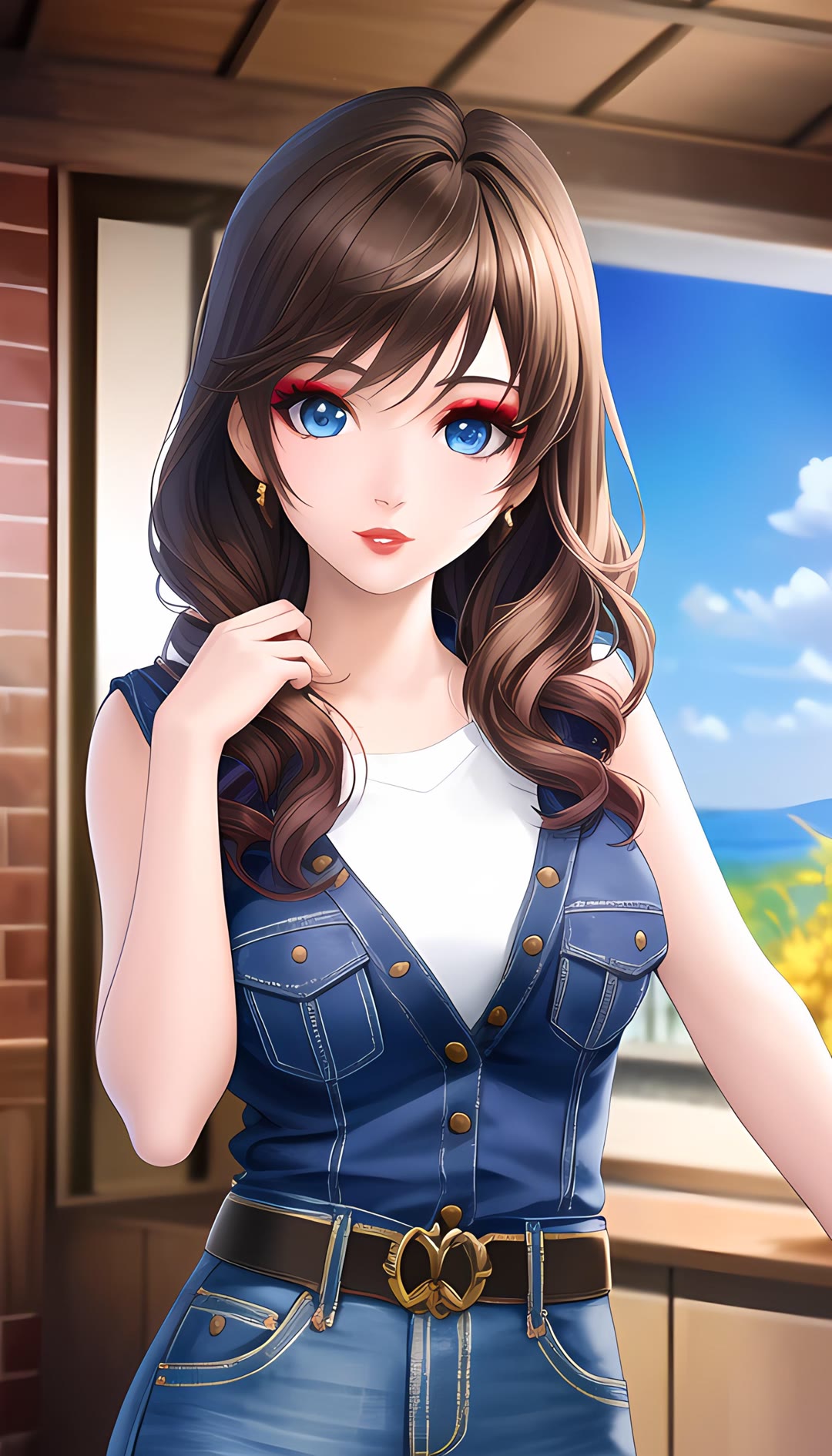 卡通职业女孩竖版壁纸