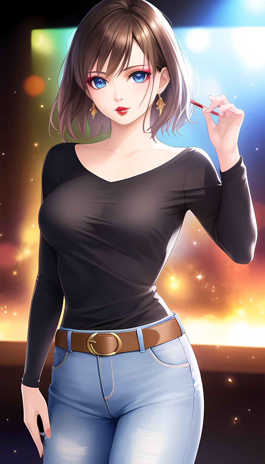 卡通职业女孩竖版壁纸