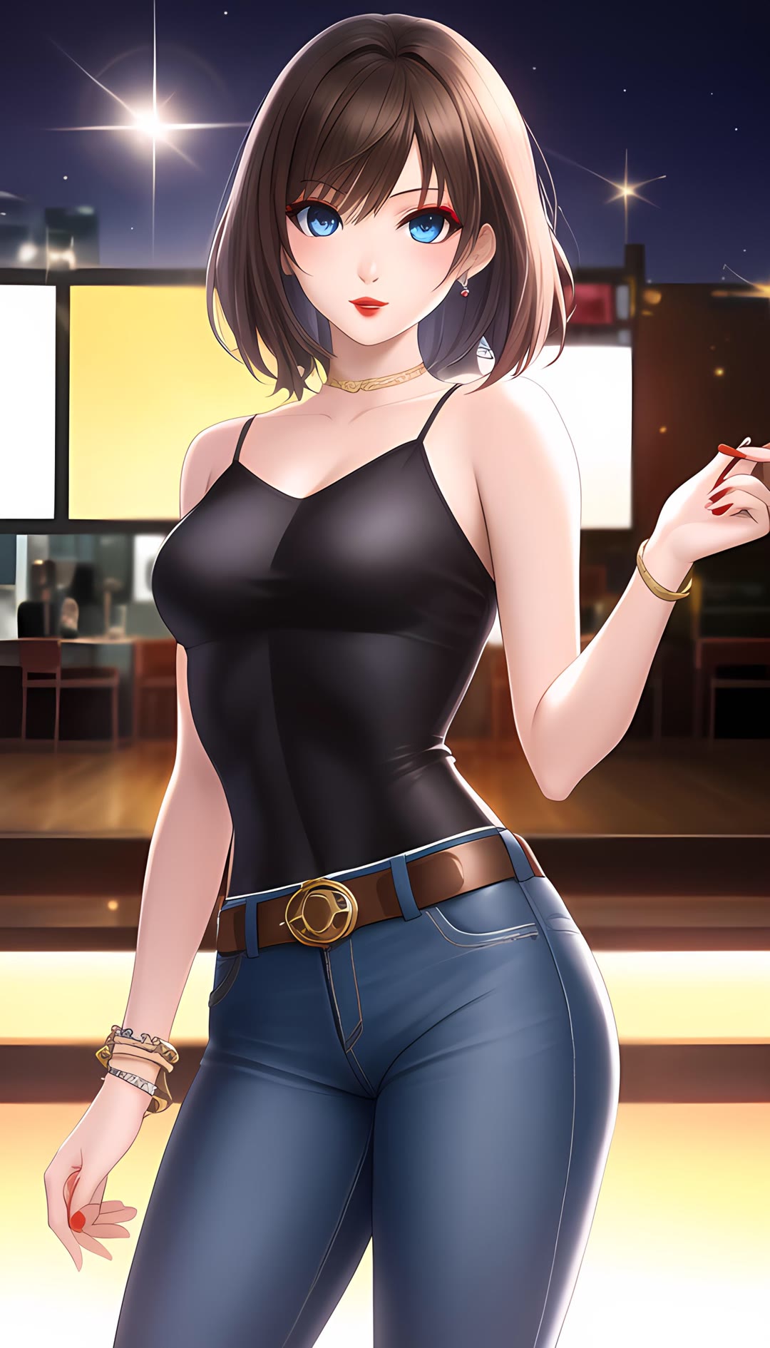 卡通职业女孩竖版壁纸